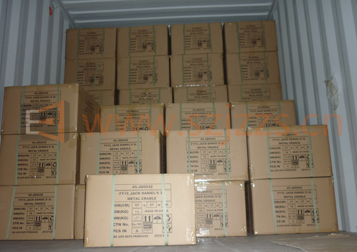 杰克丹尼品牌酒架裝貨外發