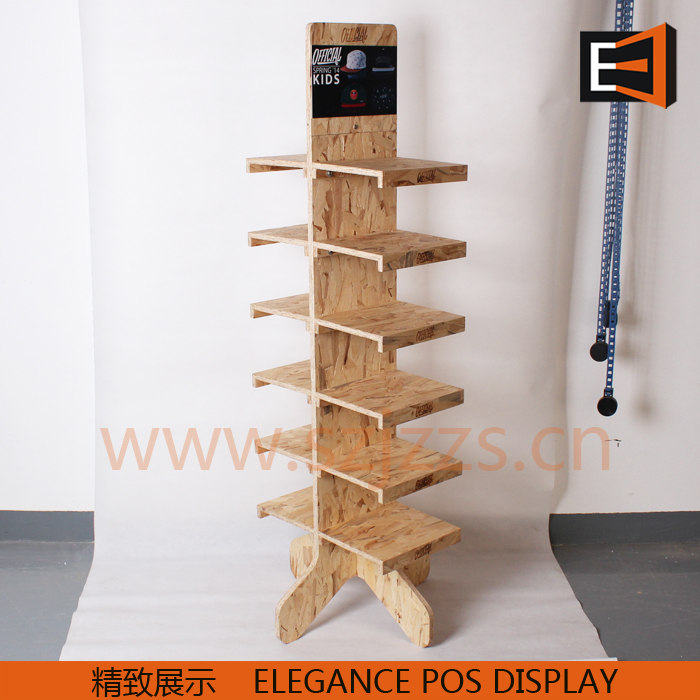 雙面木制帽子展示架 雙面木制帽子展示架