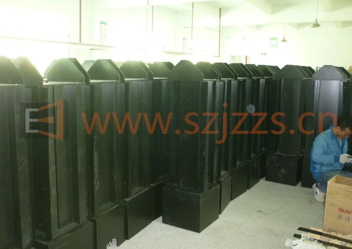 旋轉書架噴油中