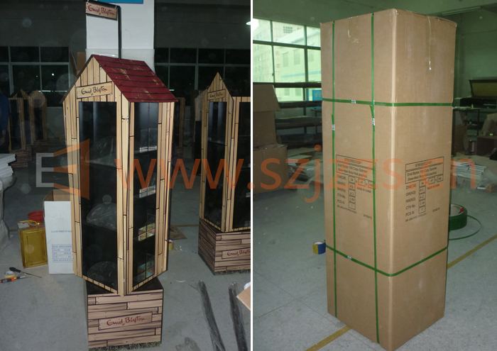 旋轉書架包裝對比