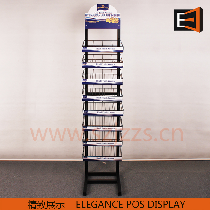 空氣清新劑金屬展示架正面圖 空氣清新劑金屬展示架正面圖