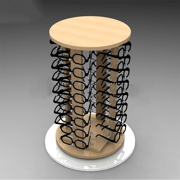 小型木質眼鏡展示架定制