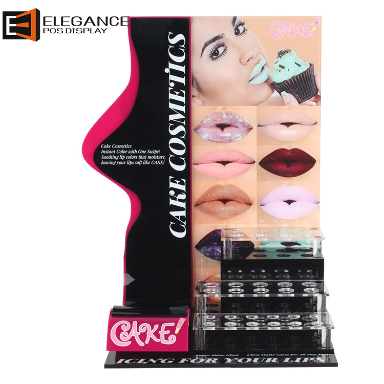 工廠直銷臺面亞克力化妝品展示架 商超定制臺面口紅 可絲印圖案 工廠直銷臺面亞克力化妝品展示架 商超定制臺面口紅 可絲印圖案
