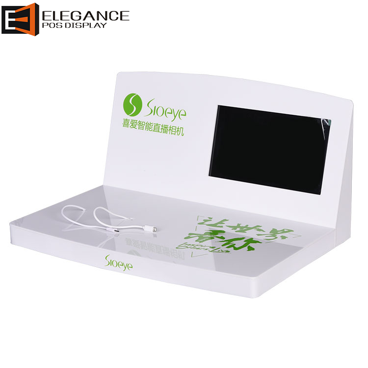 帶有LCD的臺面亞克力相機展示架 帶有LCD的臺面亞克力相機展示架