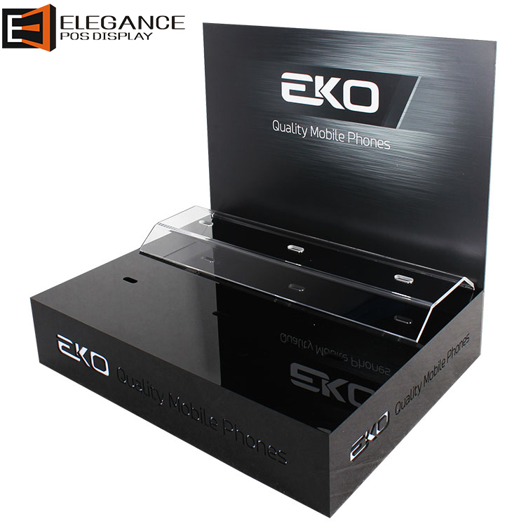 定制炫酷臺面亞克力和PVC手機展示架帶LED燈 定制炫酷臺面亞克力和PVC手機展示架帶LED燈