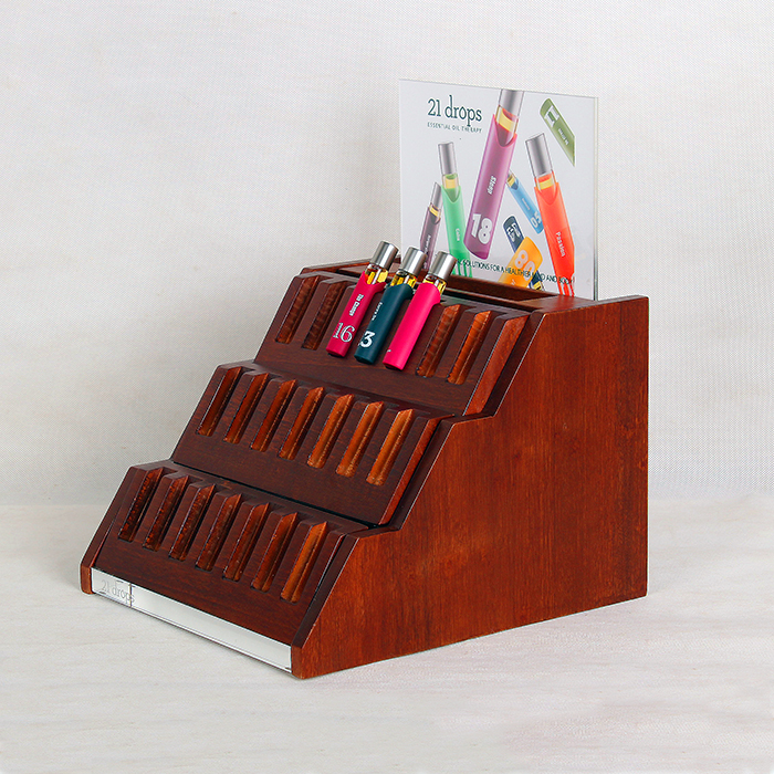 精油展示架 木質化妝品展示架定制 精油展示架 木質化妝品展示架定制
