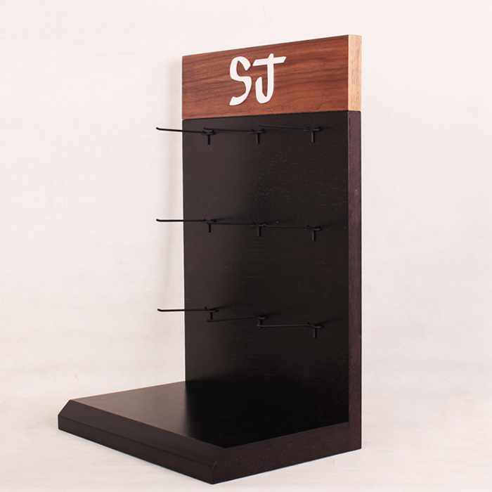 木質臺面掛鉤展示架定制 木質臺面掛鉤展示架定制