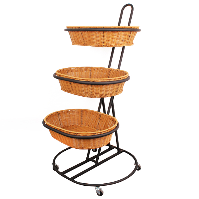 便攜式水果/菜籃子展示架,可用于超市及日用品賣場 便攜式水果/菜籃子展示架,可用于超市及日用品賣場