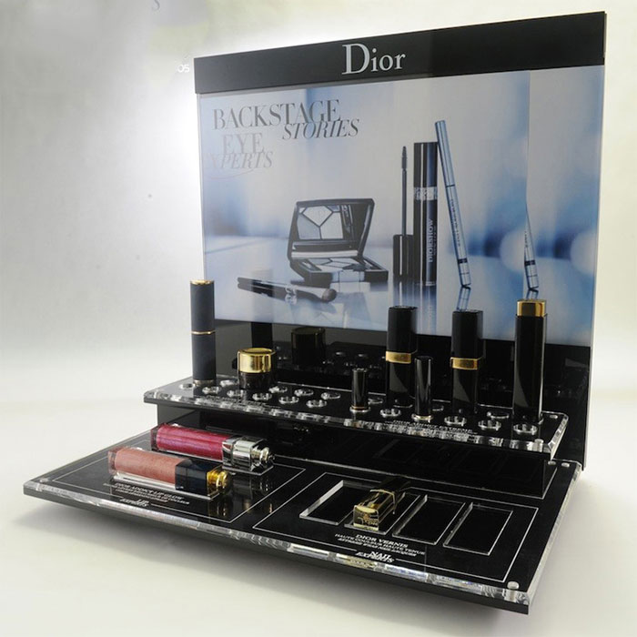 臺面亞克力化妝品桌面展示架定制加工 臺面亞克力化妝品桌面展示架定制加工