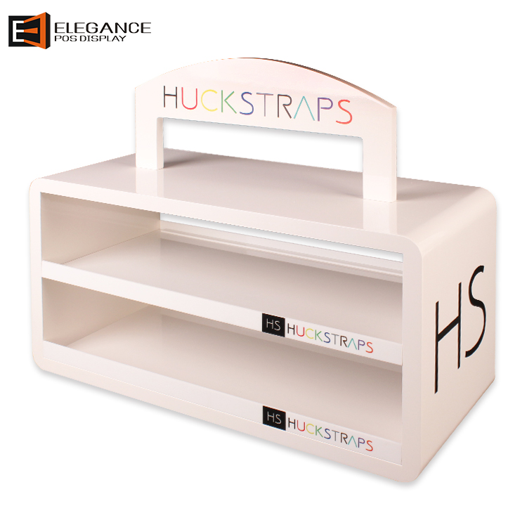 商場促銷的桌面柜臺HUCKSTRAPS男士皮帶展示架