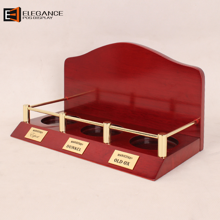 帶有logo的獨立式瓶裝烈酒木展示架酒架 帶有logo的獨立式瓶裝烈酒木展示架酒架